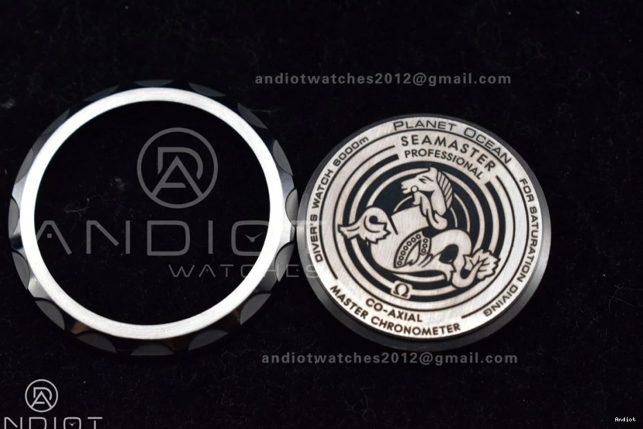 Gray 1:1 SS Seamaster SS A2824 Deep Bracelet Ultra Dial 6000M Edition on Orange Bezel Ceramic TF Best 1111